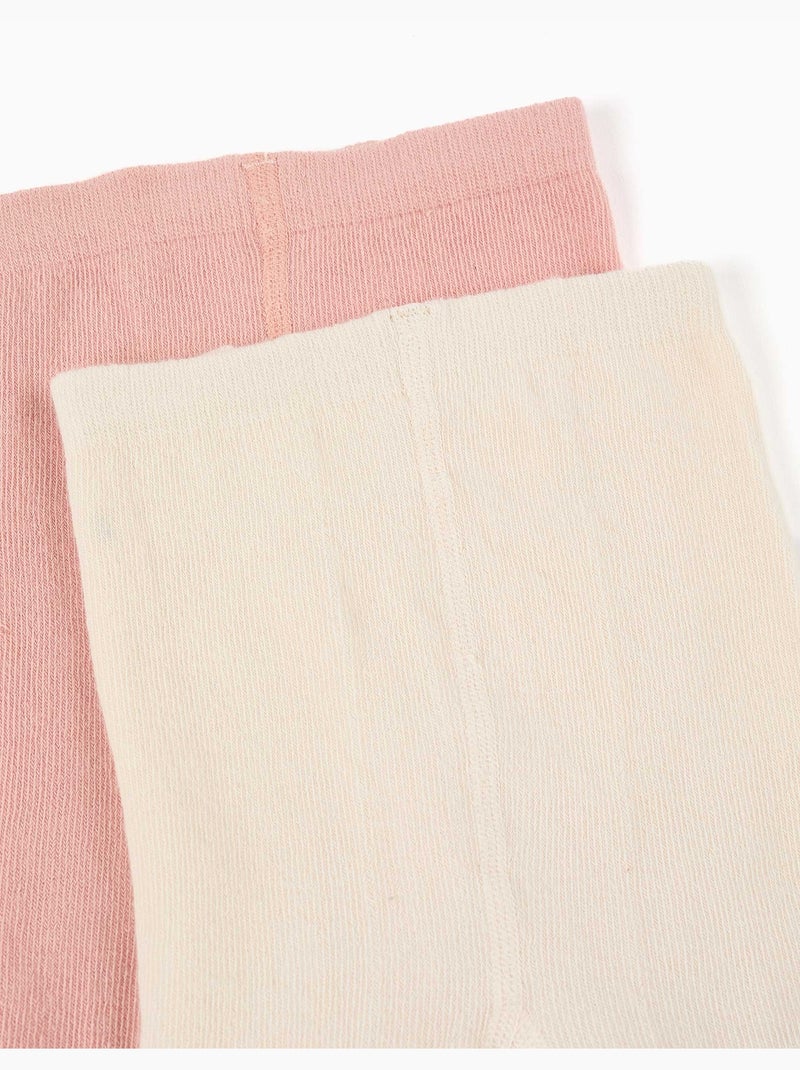 Lot de 2 collants en maille unie/ajourée Multicolore - Kiabi