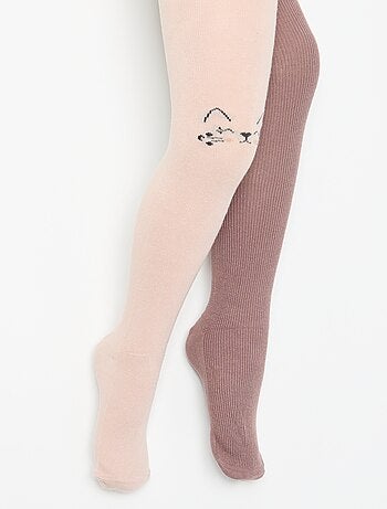 Lot de 2 collants fantaisie