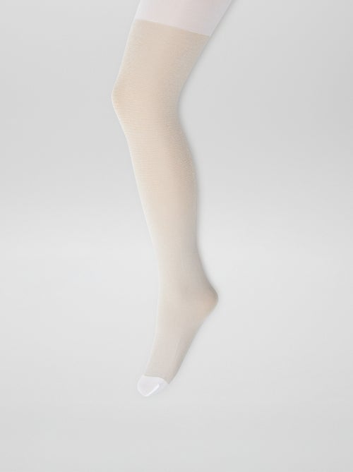 Lot de 2 collants légers fantaisie - Kiabi