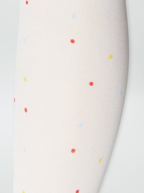 Lot de 2 collants légers fantaisie - Kiabi