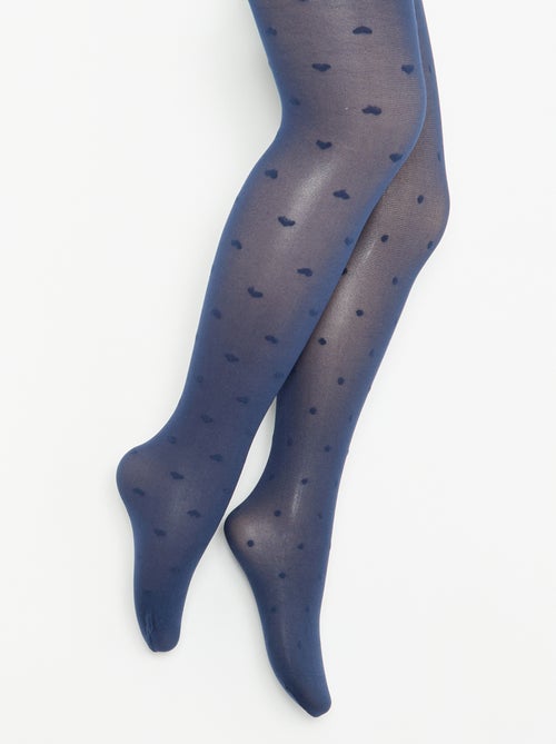Lot de 2 collants légers imprimés - Kiabi Lot de 2 collants légers imprimés - Kiabi