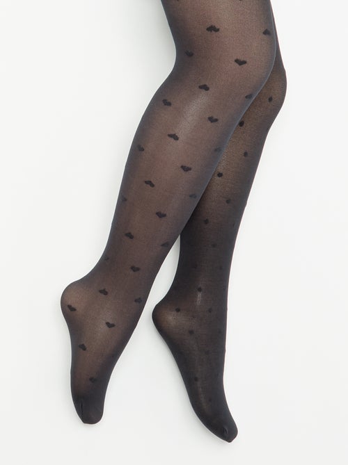 Lot de 2 collants légers imprimés - Kiabi Lot de 2 collants légers imprimés - Kiabi