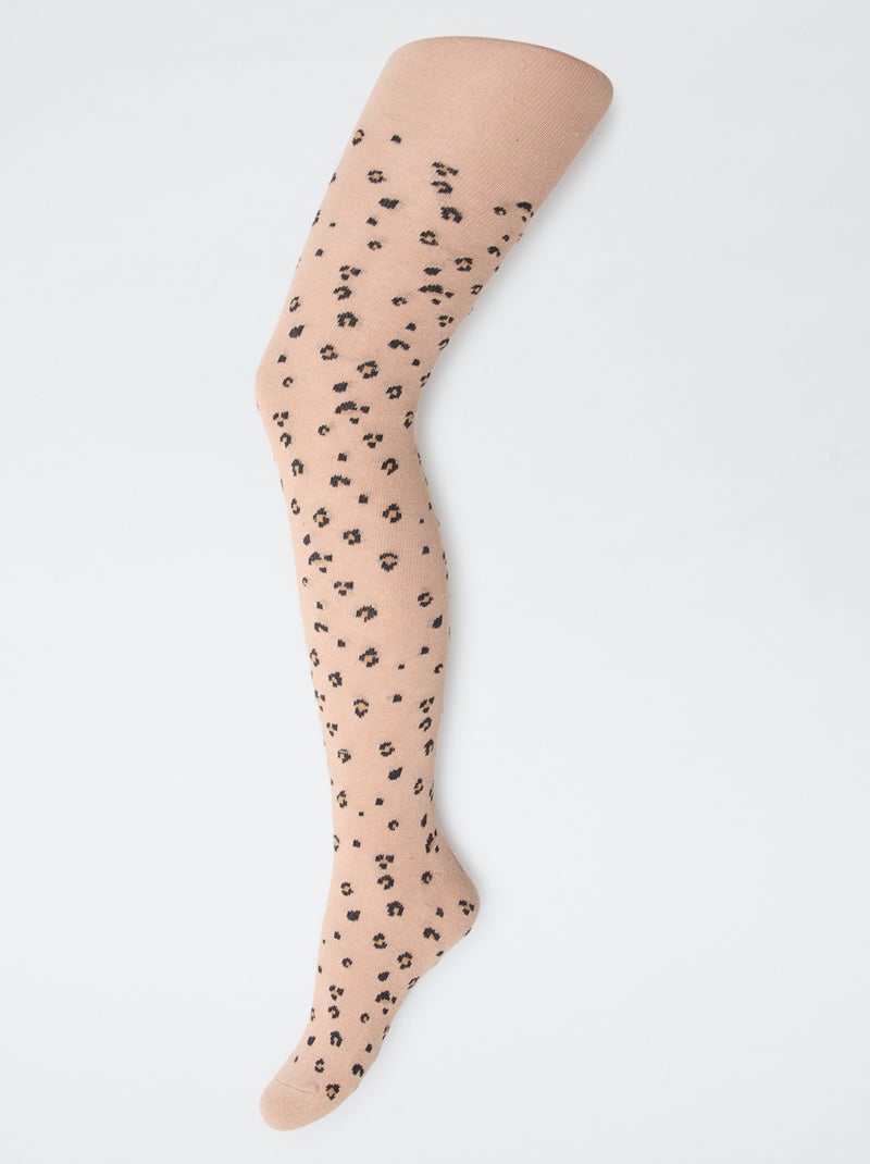 Lot de 2 collants 'leopard' Marron - Kiabi