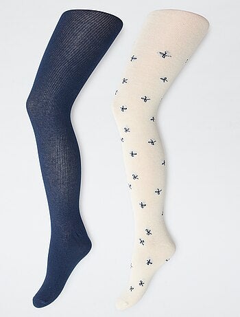 Lot de 2 collants 'panda'