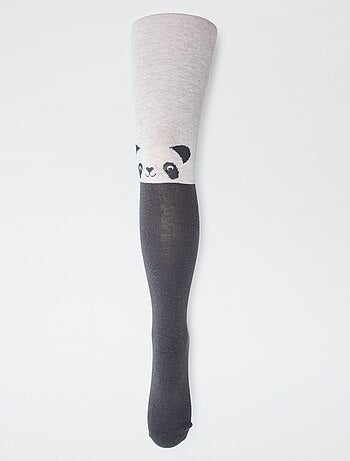 Lot de 2 collants 'panda'