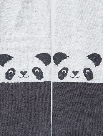 Lot de 2 collants 'panda'
