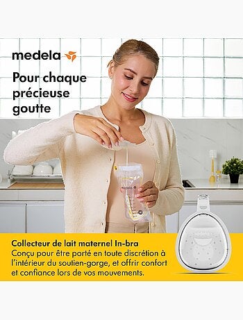 Lot de 2 coupelles recueil lait maternel medela - récupérateurs de lait maternels réutilisables