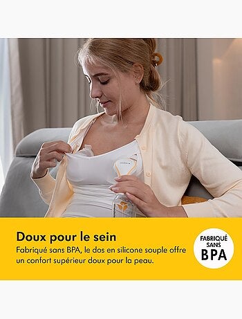 Lot de 2 coupelles recueil lait maternel medela - récupérateurs de lait maternels réutilisables