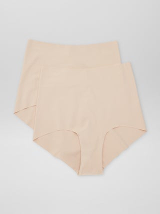 Lot de 2 culottes à taille haute invisible