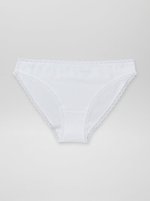 Lot de 2 culottes en coton - Kiabi