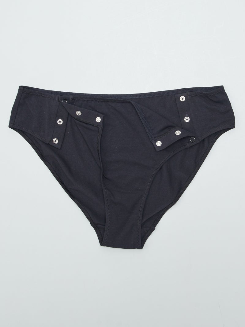 Lot de 2 culottes en jersey - collection facile à enfiler Noir - Kiabi