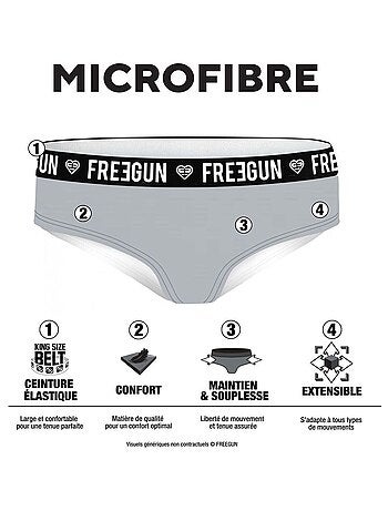 Lot de 2 culottes fille panther tiger freegun