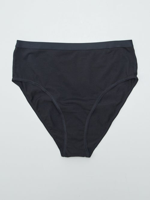 Lot de 2 culottes hautes - collection facile à enfiler - Kiabi