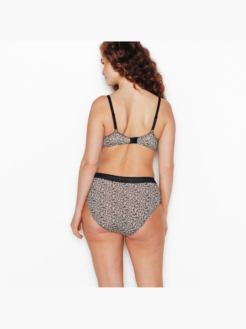 Lot de 2 culottes hautes coton - rougegorge lingerie Noir Multicolore - Kiabi