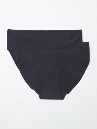 Lot de 2 culottes invisibles en microfibre