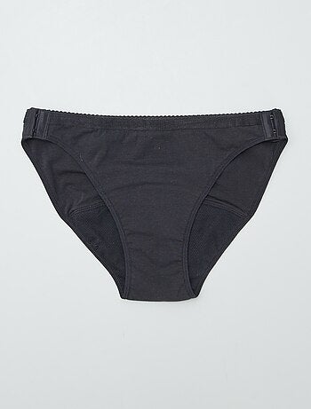 Lot de 2 culottes menstruelles lavables coton - collection facile à enfiler