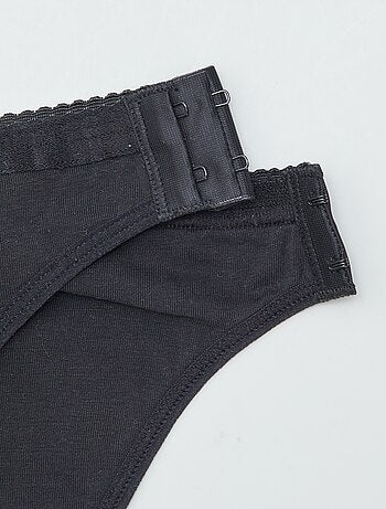 Lot de 2 culottes menstruelles lavables coton - collection facile à enfiler