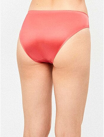 Lot de 2 culottes sans coutures en microfibre satinée