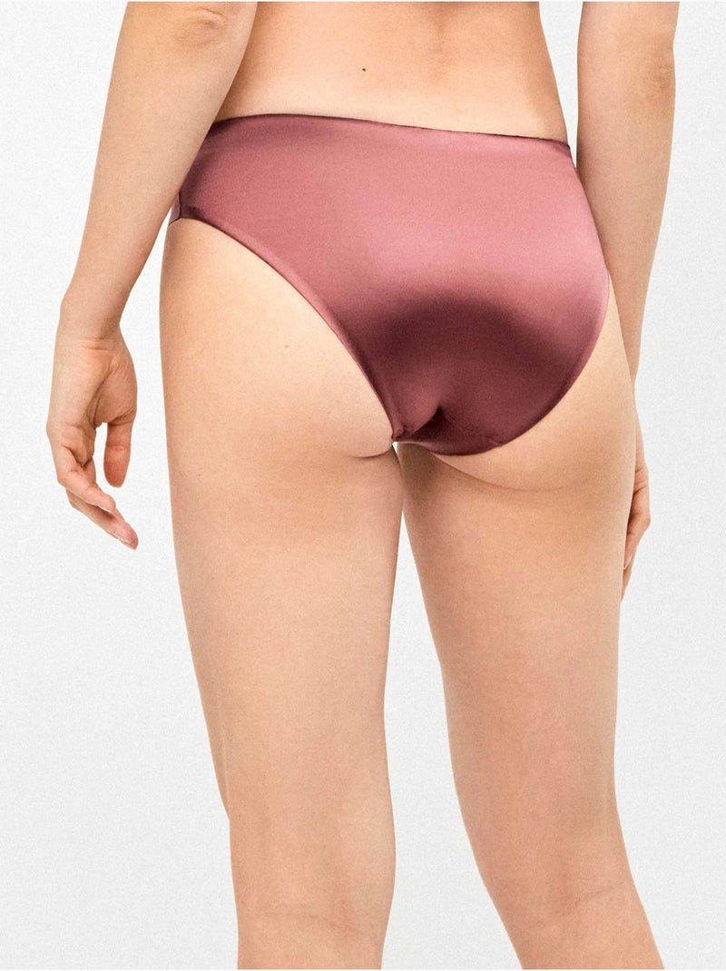 Lot de 2 culottes sans coutures en microfibre satinée Multicolore - Kiabi