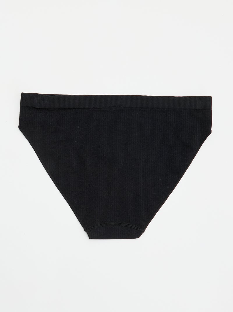 Lot de 2 culottes unies Blanc - Kiabi