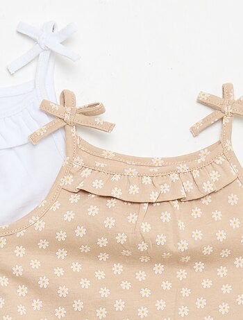 Lot de 2 débardeurs à bretelles