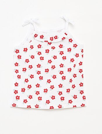 Lot de 2 débardeurs à fines bretelles avec nœuds