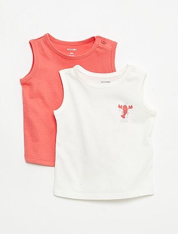 Lot de 2 débardeurs