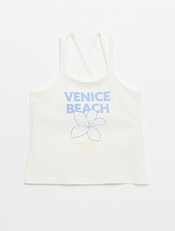 Lot de 2 débardeurs dont 1 imprimé