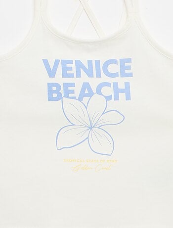 Lot de 2 débardeurs dont 1 imprimé