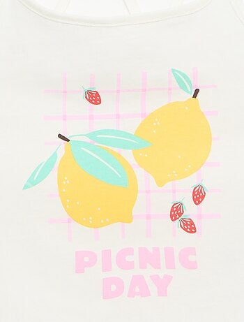 Lot de 2 débardeurs dont 1 imprimé