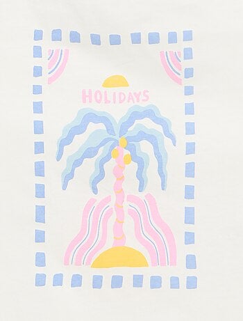 Lot de 2 débardeurs dont 1 imprimé