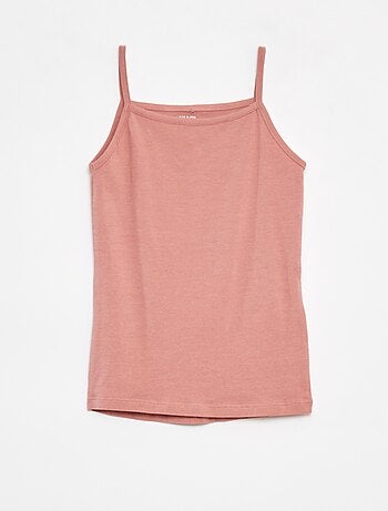 Lot de 2 débardeurs en coton stretch