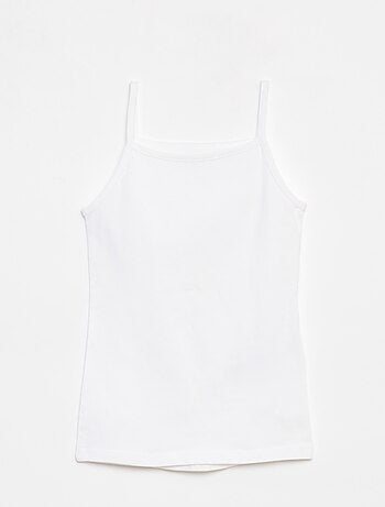 Lot de 2 débardeurs en coton stretch