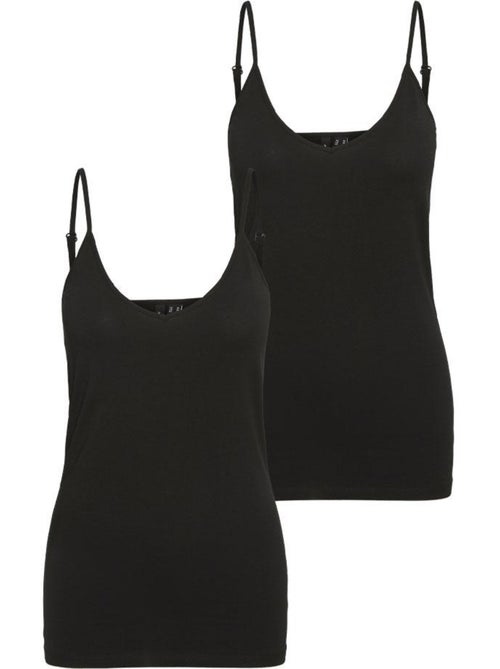 Lot de 2 Débardeurs Femme Vero Moda - Kiabi Lot de 2 Débardeurs Femme Vero Moda - Kiabi