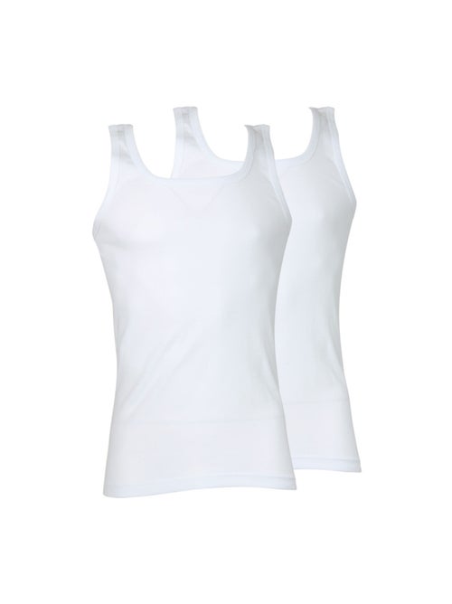Lot de 2 débardeurs homme coton bio athena - Kiabi Lot de 2 débardeurs homme coton bio athena - Kiabi
