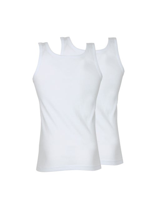 Lot de 2 débardeurs homme coton bio athena - Kiabi Lot de 2 débardeurs homme coton bio athena - Kiabi