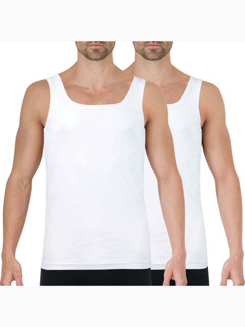 Lot de 2 débardeurs homme ecopack athena - Kiabi Lot de 2 débardeurs homme ecopack athena - Kiabi