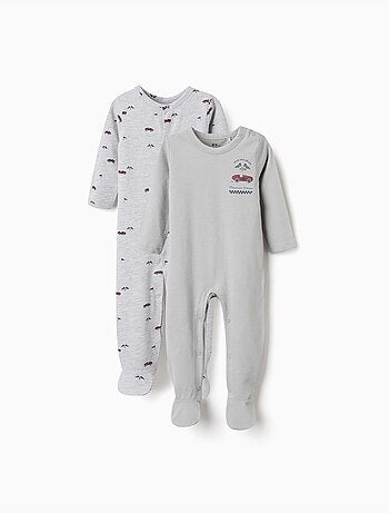 Lot de 2 dors-bien en coton avec imprimés voitures