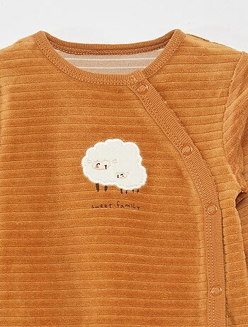 Lot de 2 dors-bien en velours