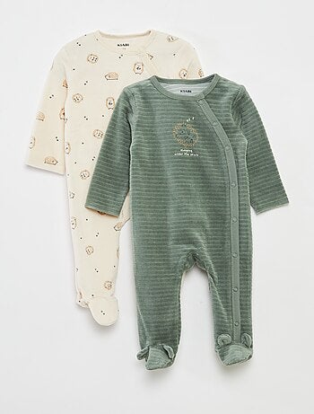 Lot de 2 dors-bien en velours