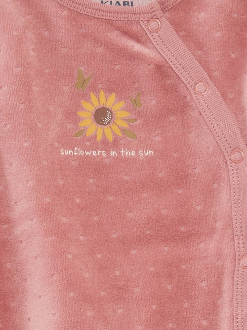 Lot de 2 dors-bien en velours - Kiabi