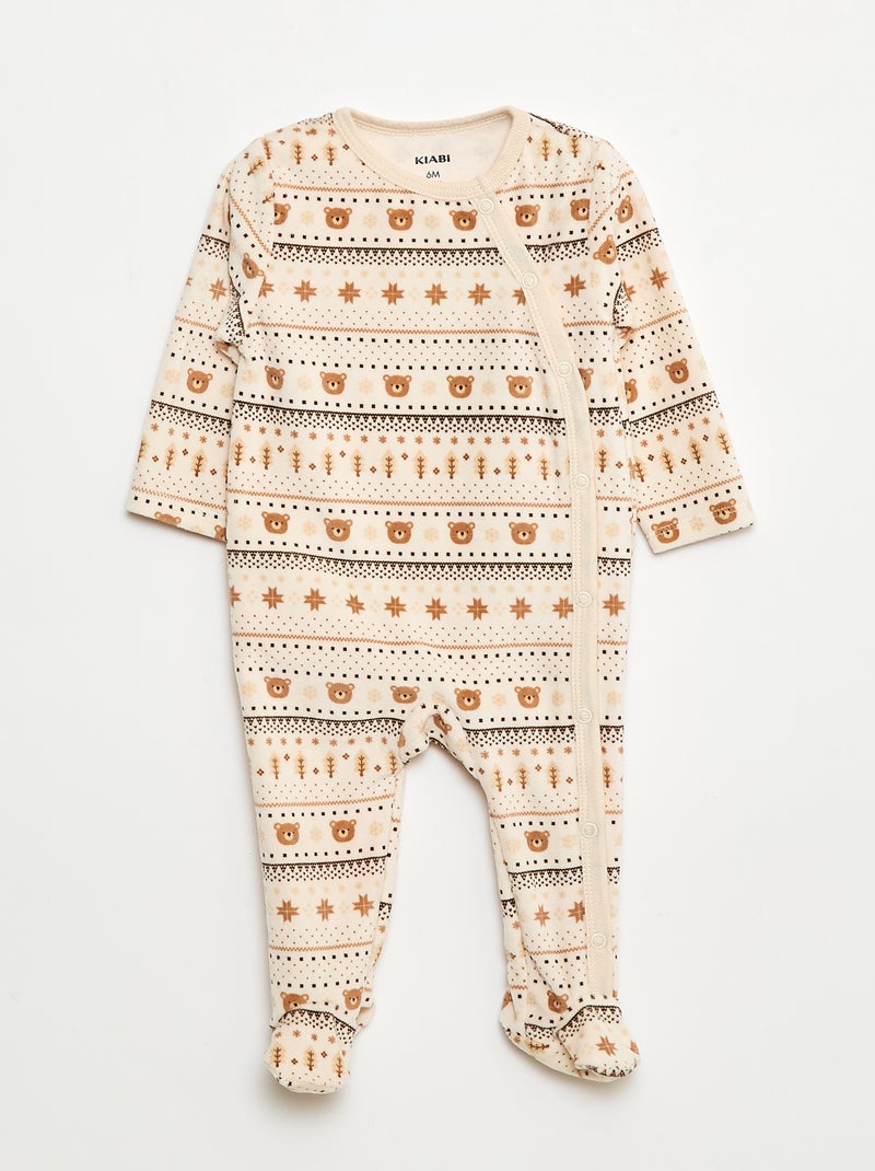 Lot de 2 dors-bien en velours Blanc - Kiabi