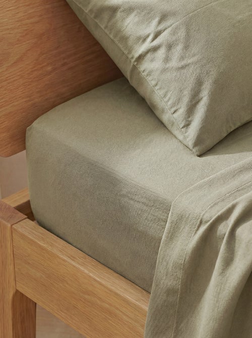 Lot de 2 draps housse bébé (70x140) en jersey - Kiabi Home - Kiabi