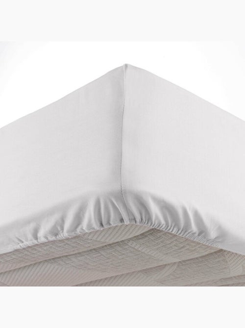 Lot de 2 draps housse bonnet 30 cm 2 personnes microfibre oscar - Kiabi