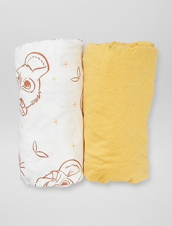 Lot de 2 draps housses 'Disney'