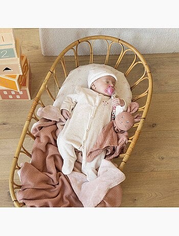 Lot de 2 draps housses pour berceau bébé certifiées oeko-tex® standard 100