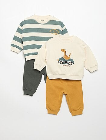 Lot de 2 ensembles 2 pièces - sweat + pantalon