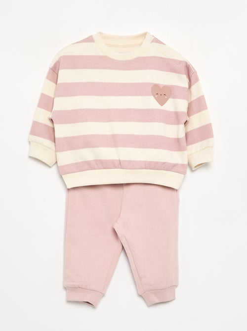 Lot de 2 ensembles 2 pièces - sweat + pantalon - Kiabi