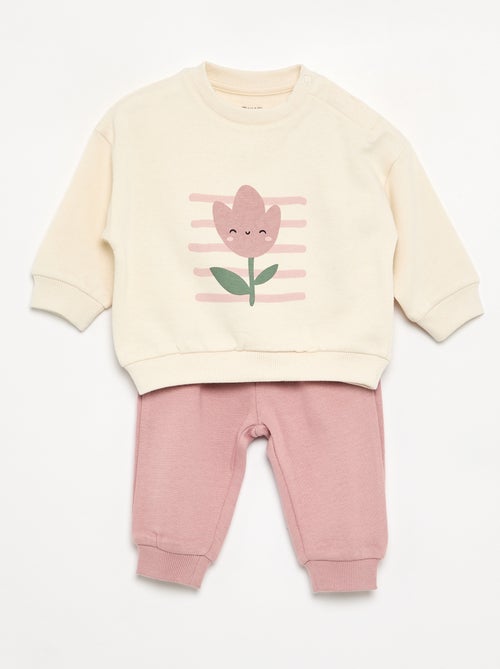 Lot de 2 ensembles 2 pièces - sweat + pantalon - Kiabi