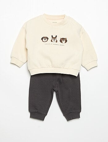 Lot de 2 ensembles 2 pièces - sweat + pantalon